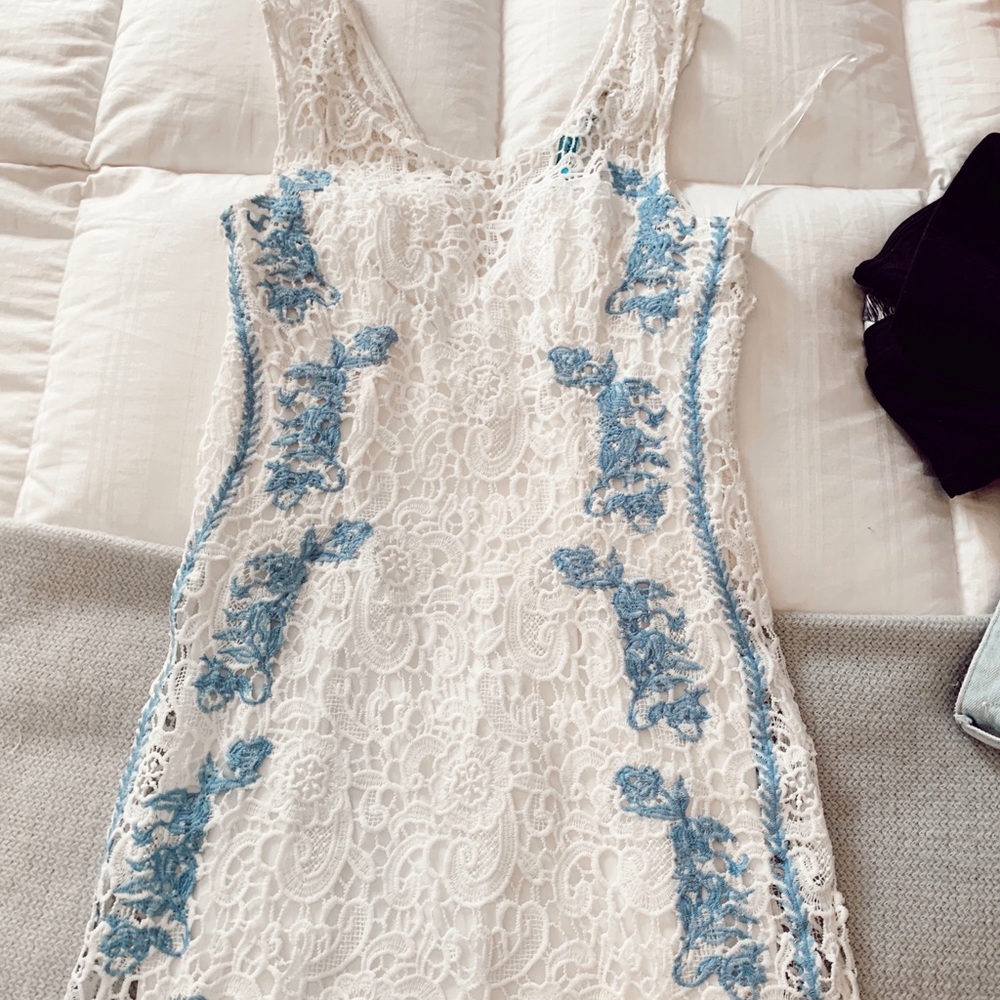 White semi-formal dress